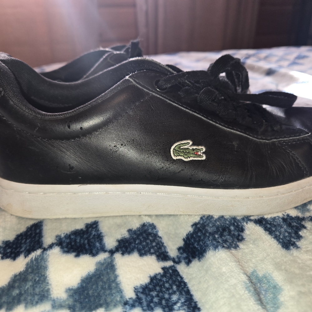 Lacoste Black and White Loafers
